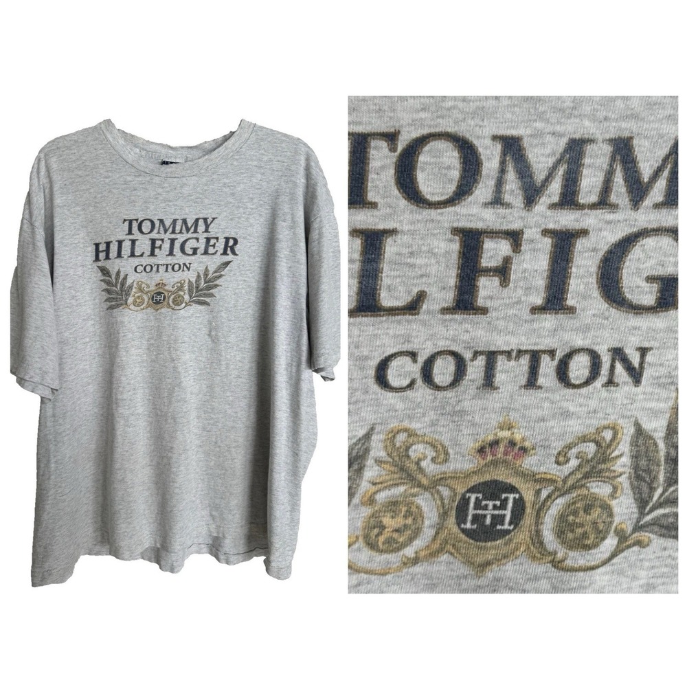 Vintage 90s Tommy Hilfiger Crest Laurel Preppy Classic USA Dadcore Streetwear